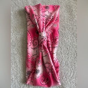Boho Pink Floral Paisley Headband